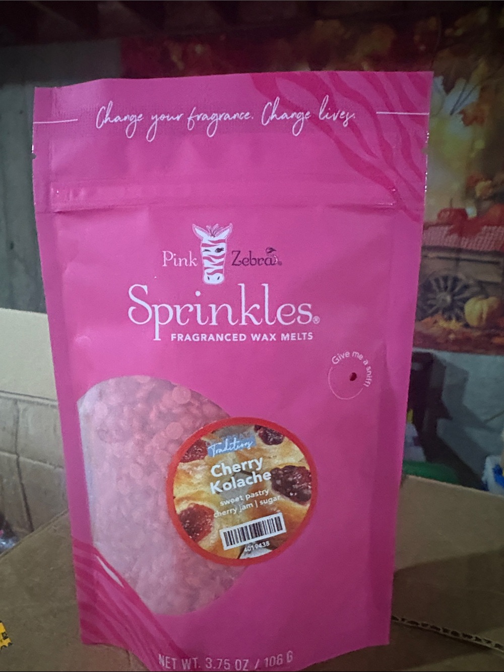 Pink Zebra Pink Sprinkles Fragranced Wax Melts - Cherry Kolache Scent